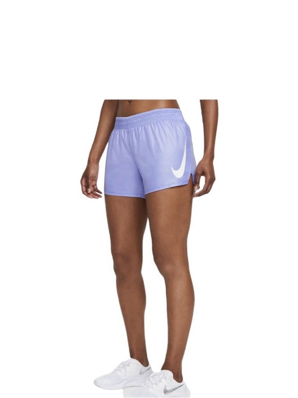 Nike Swoosh Lined Shorts Purple Size Large